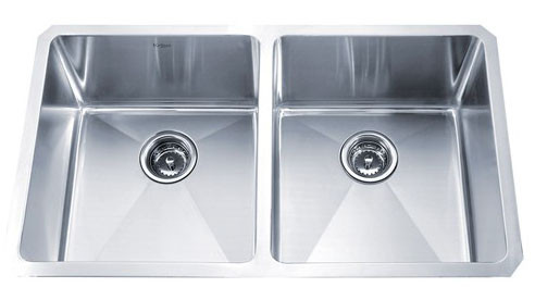 Kraus KHU102-33 33 inch Undermount Double Bowl Stainless Steel Kitchen Sink