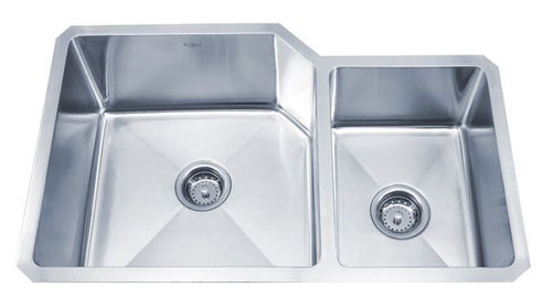 Kraus KHU123-32 32 inch Undermount Double Bowl Stainless Steel Kitchen Sink