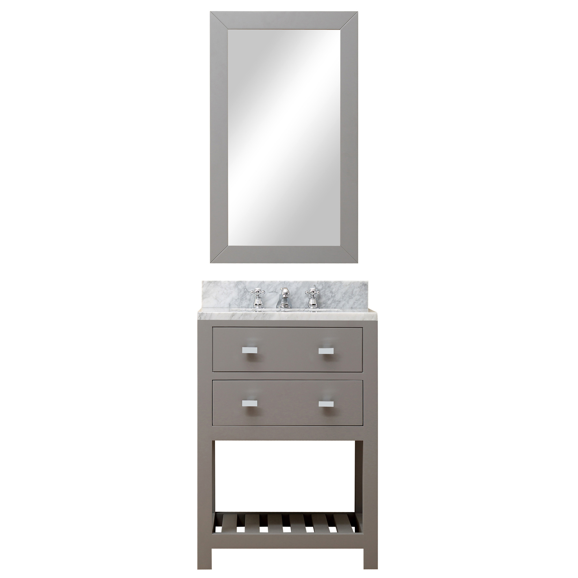 Water Creation Madalyn24GBF Single Sink Bath Vanity with Mirror And Faucet