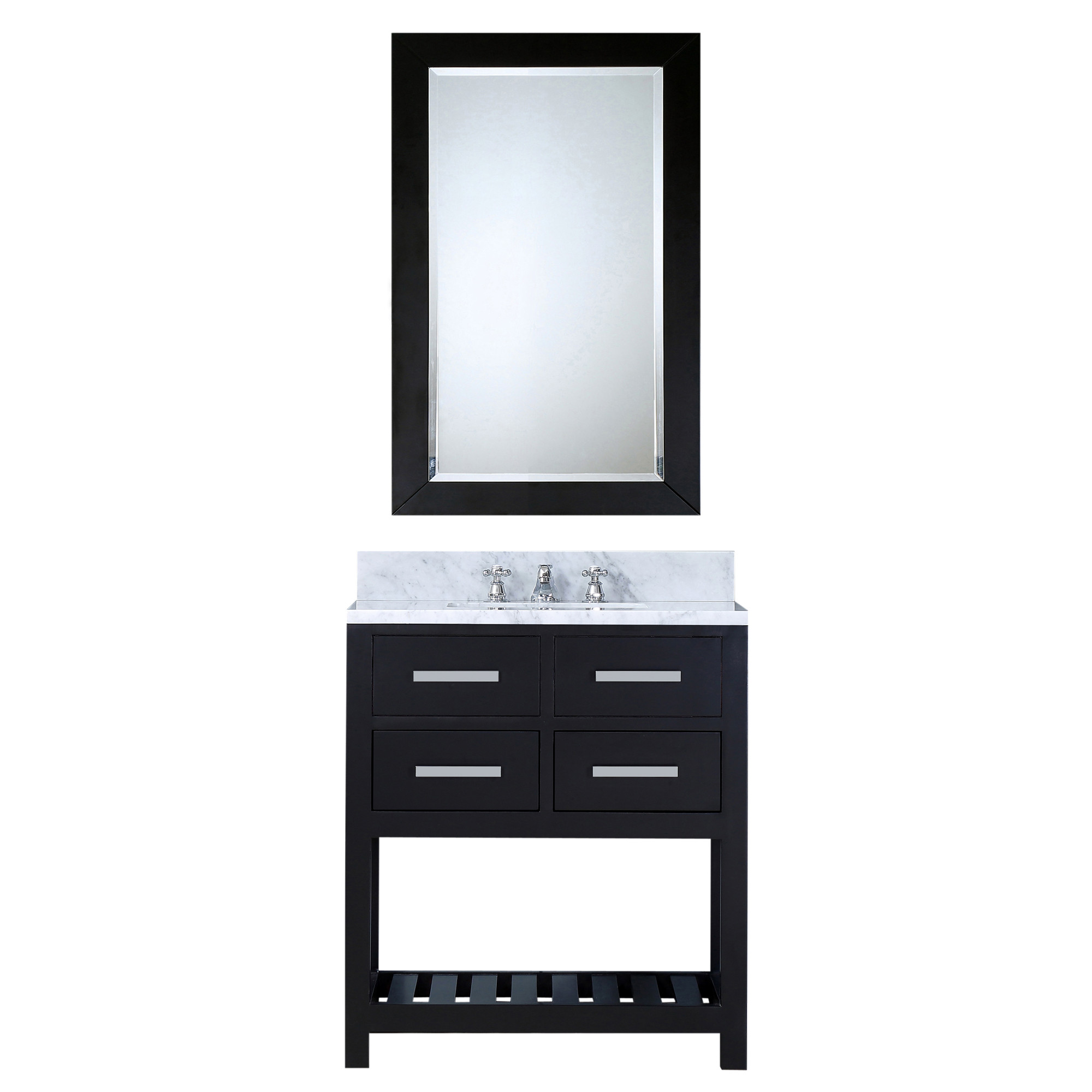 Water Creation Madalyn30EBF Espresso Single Vanity with Mirror And Faucet