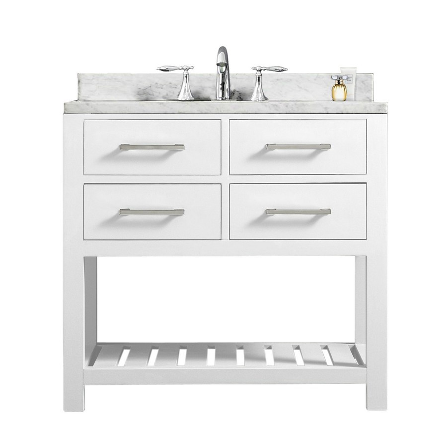 Water Creation Madalyn30W 30” Solid White Single Sink Bathroom Vanity