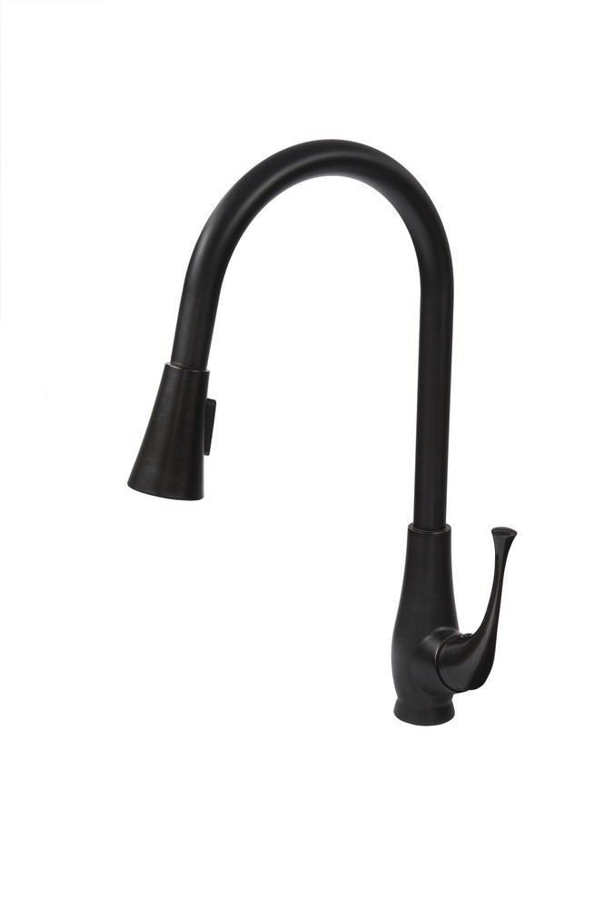 Novatto NKF-H24 Single Lever Pull Down Kitchen Faucet With Adjustable Spray
