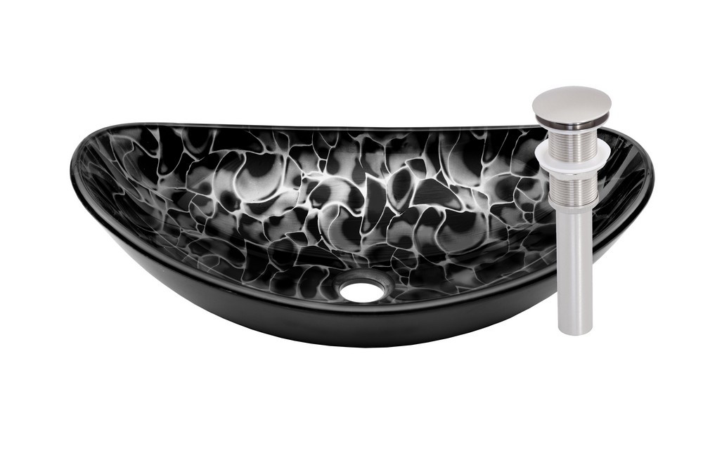 Novatto NOHP-G012-8031BN TARTARUGA Vessel Bathroom Sink - Brushed Nickel
