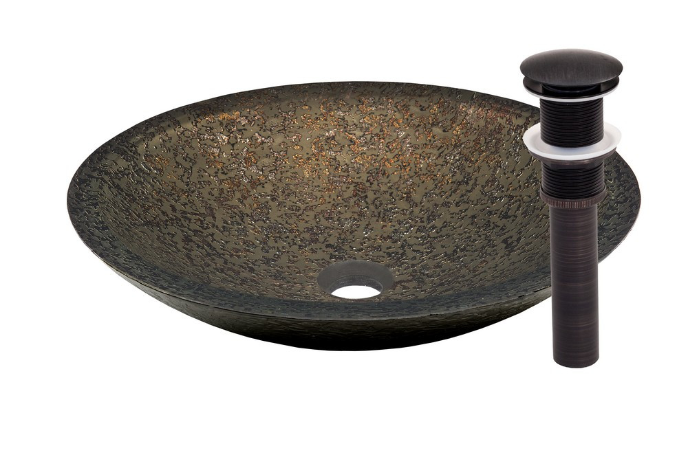 Novatto NOHP-G031ORB LAGHETTO Vessel Bathroom Sink Set - Oil Rubbed Bronze