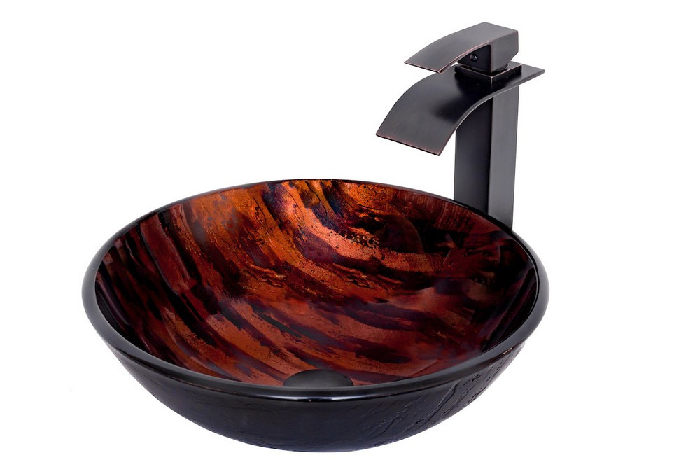 Novatto NSFC-025136ORB MIMETICA Vessel Bathroom Sink - Oil Rubbed Bronze