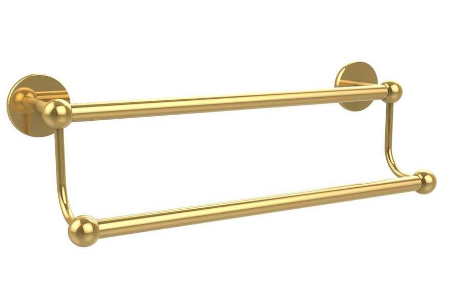 Allied Brass P1072-24-PB 24 Inch Double Towel Bar in Polished Brass