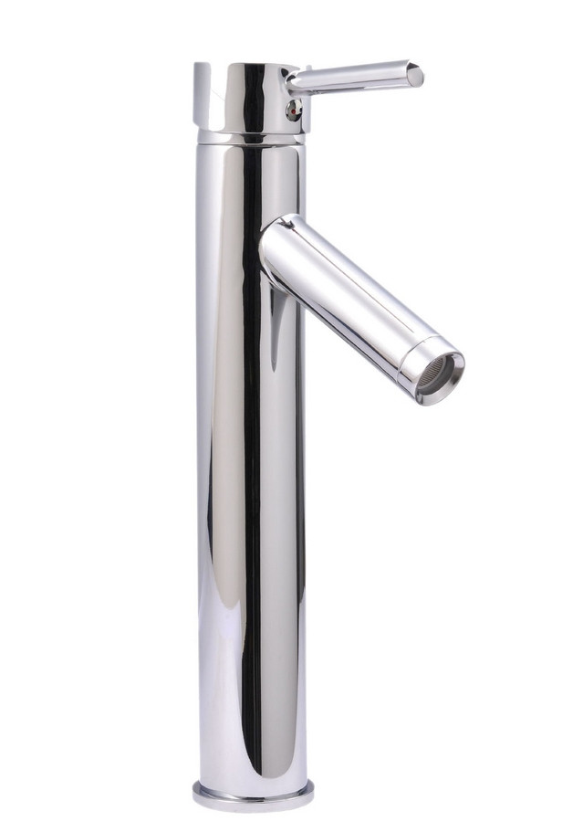 Virtu PS-104-PC Modern 12" Chrome Single Lever Handle Bath Faucet