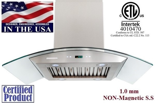 XtremeAir PX01-I36 LED lights Electric Chimney For Kitchen Islands - Wall Mount