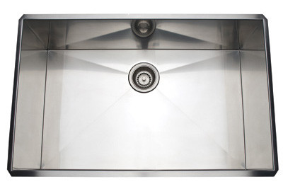 Rohl RSS3018SB Single Bowl Stainless Steel Kitchen Sink in Brushed Stainless Steel