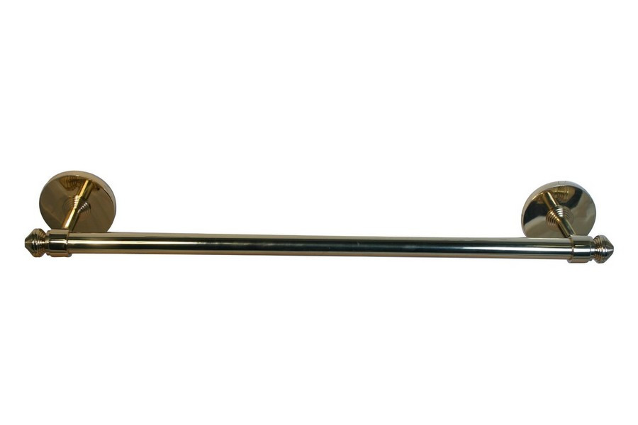 Allied Brass SB-41-18-PB 18 Inch Towel Bar in Polished Brass