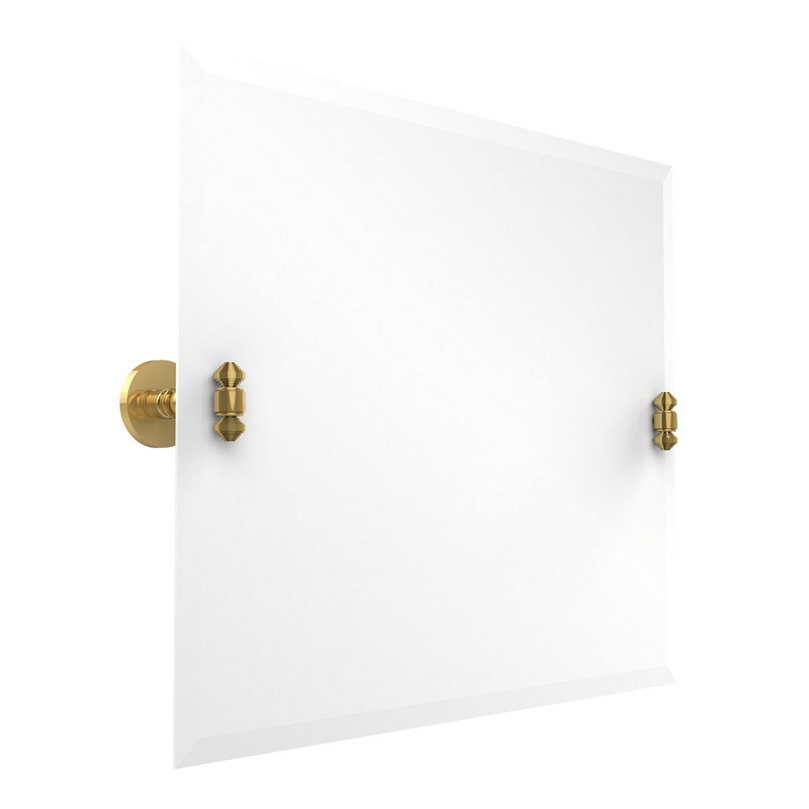 Allied Brass SB-93-PB Beveled Edge Rectangle Mirror in Polished Brass