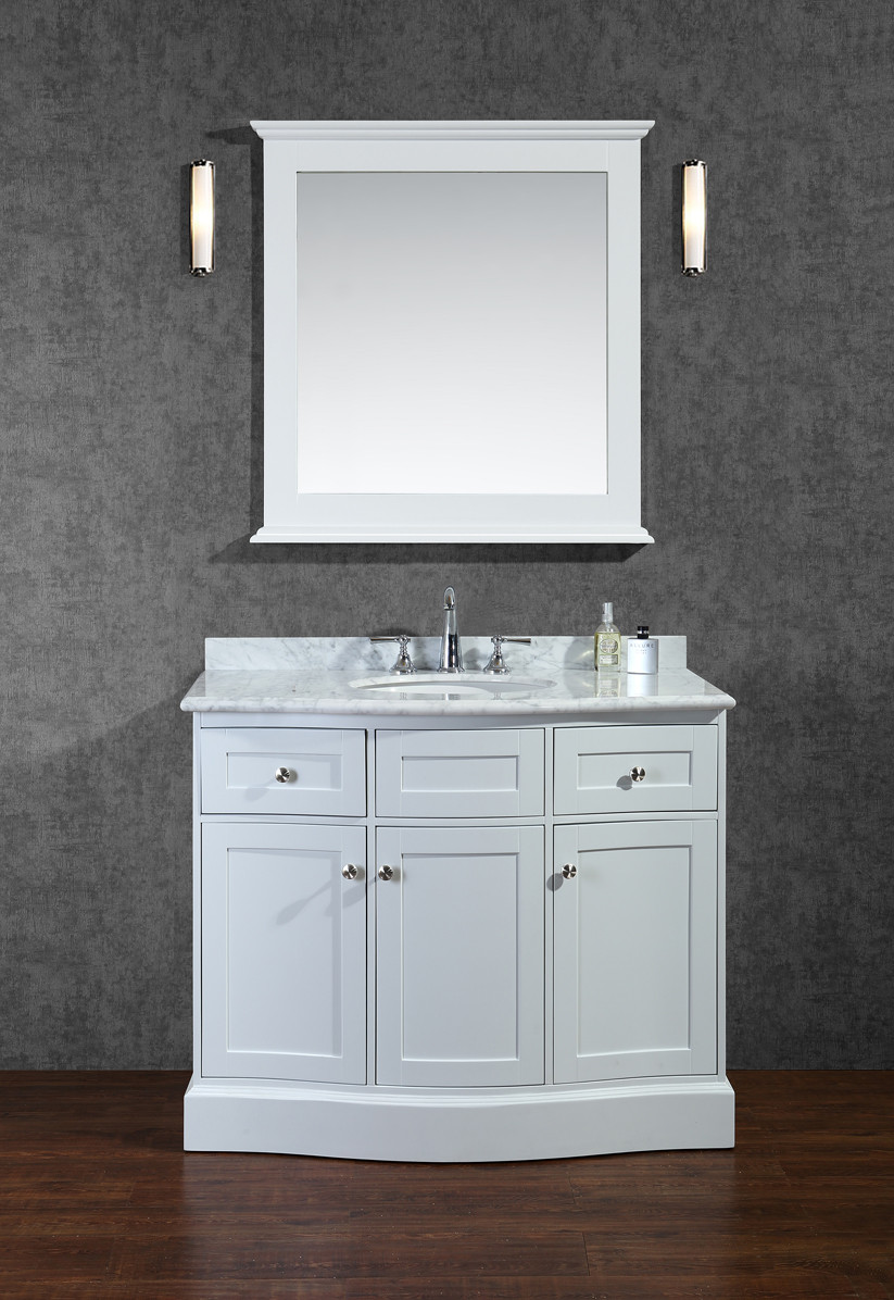 Ariel SCMON42SWH Montauk 42" Single Bathroom Vanity Set in Alpine White