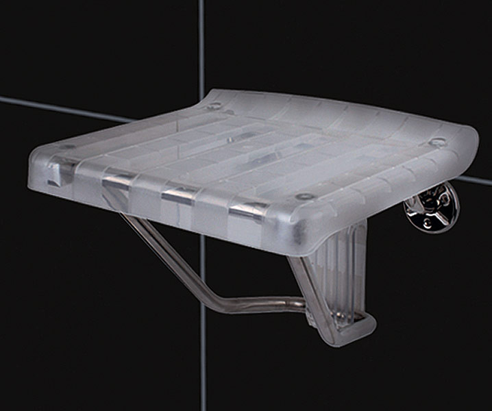 DreamLine SHST-01-PL Clear Folding Shower Plastic Shower Seat 