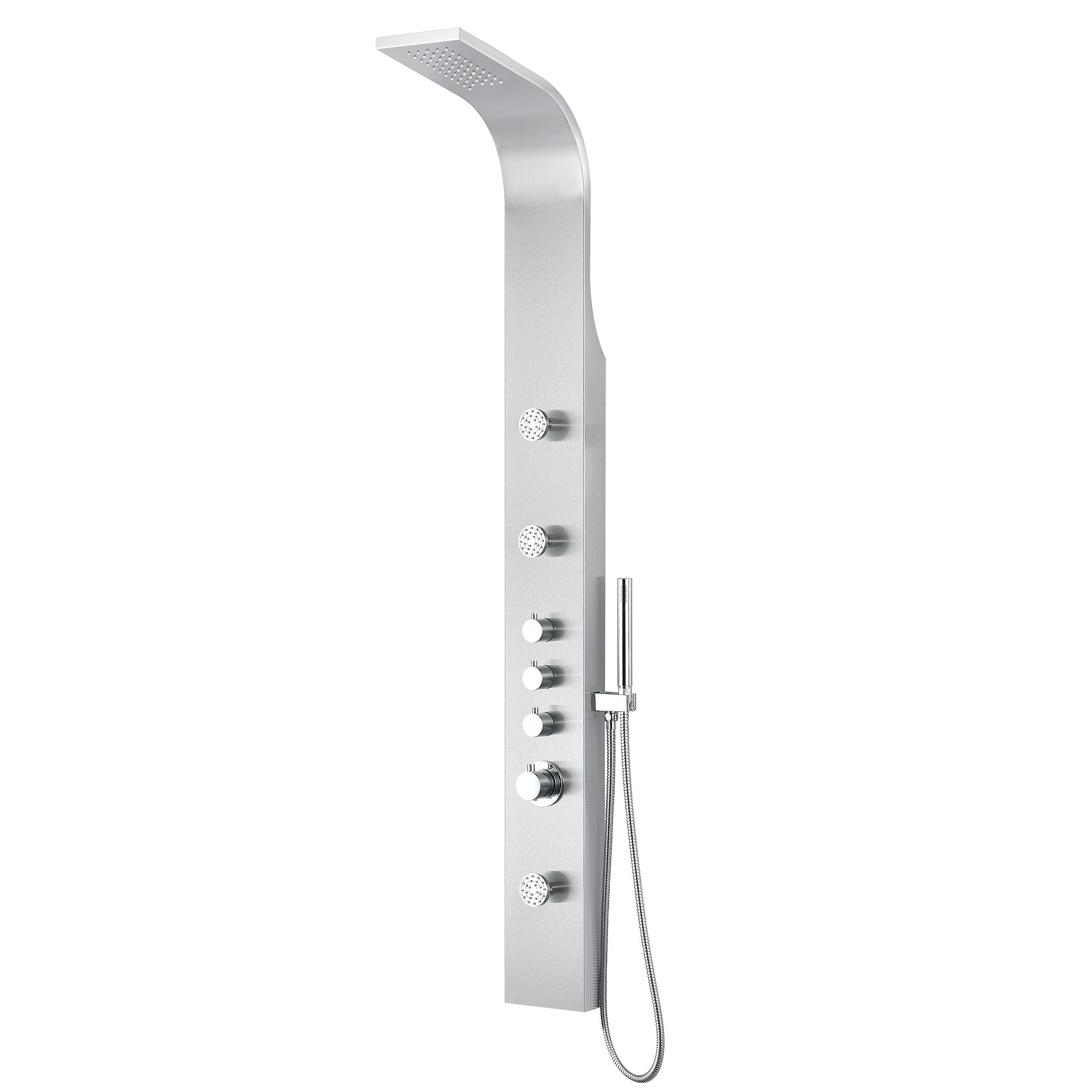 ANZZI SP-AZ036 Starlet Wall Mount Shower Panel In Brushed Stainless Steel