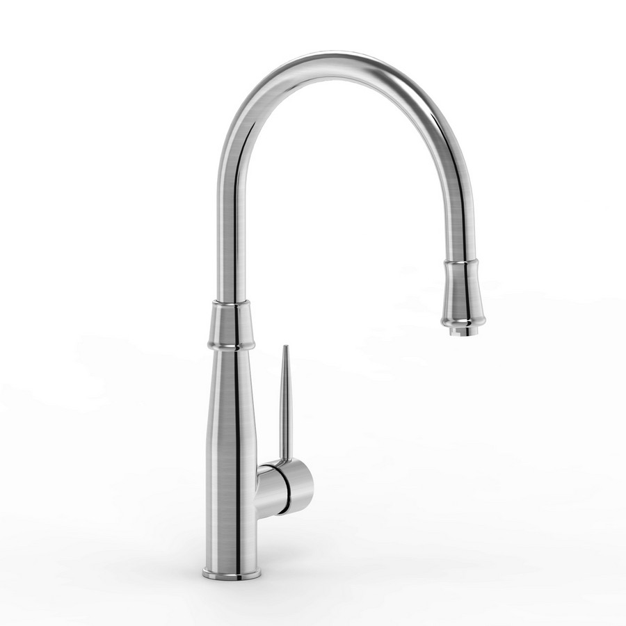 Parmir SSK-701 Single Handle Kitchen Faucet in Brushed Stainless Steel