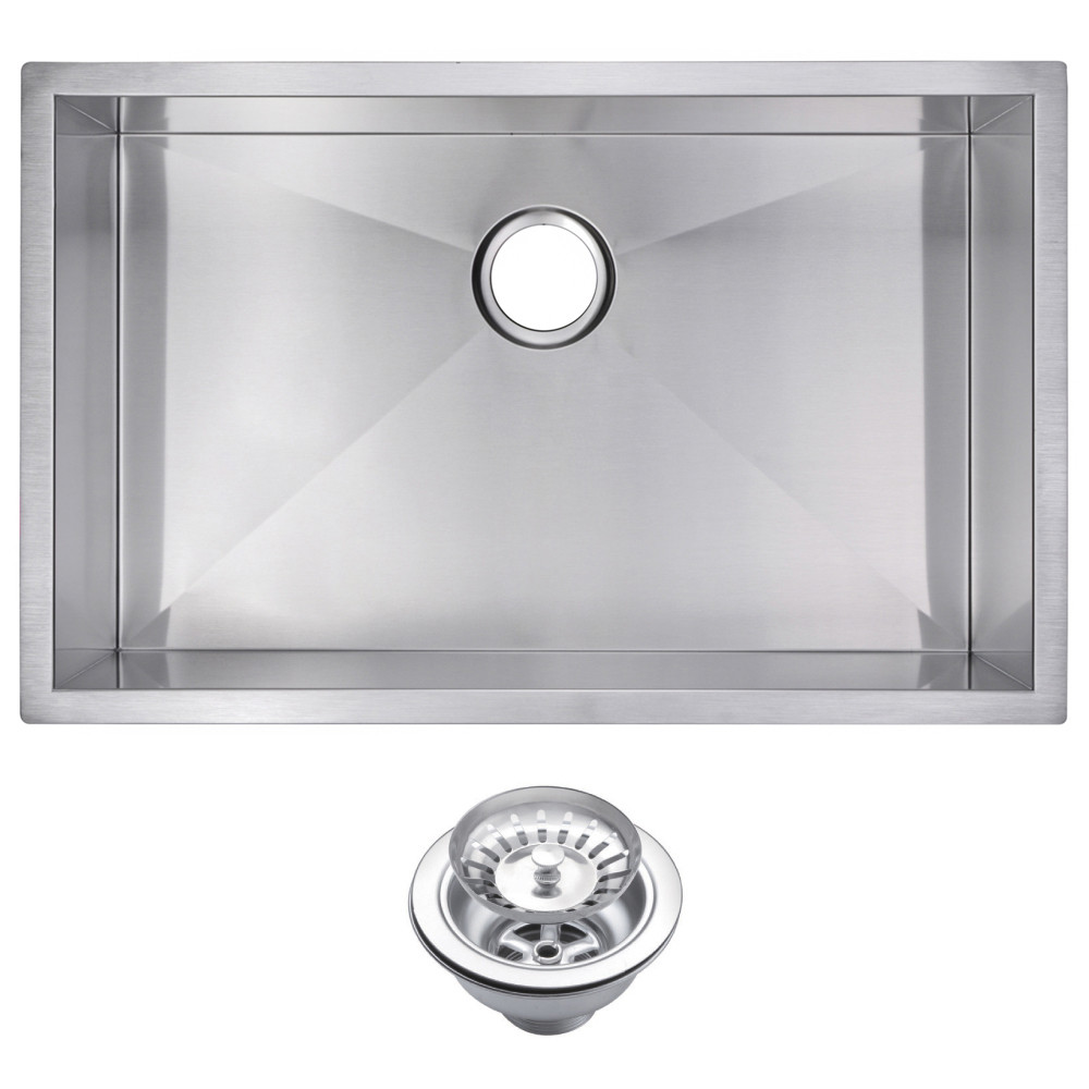 Water Creation SSS-US-3019A Undermount Kitchen Sink With Drain and Strainer