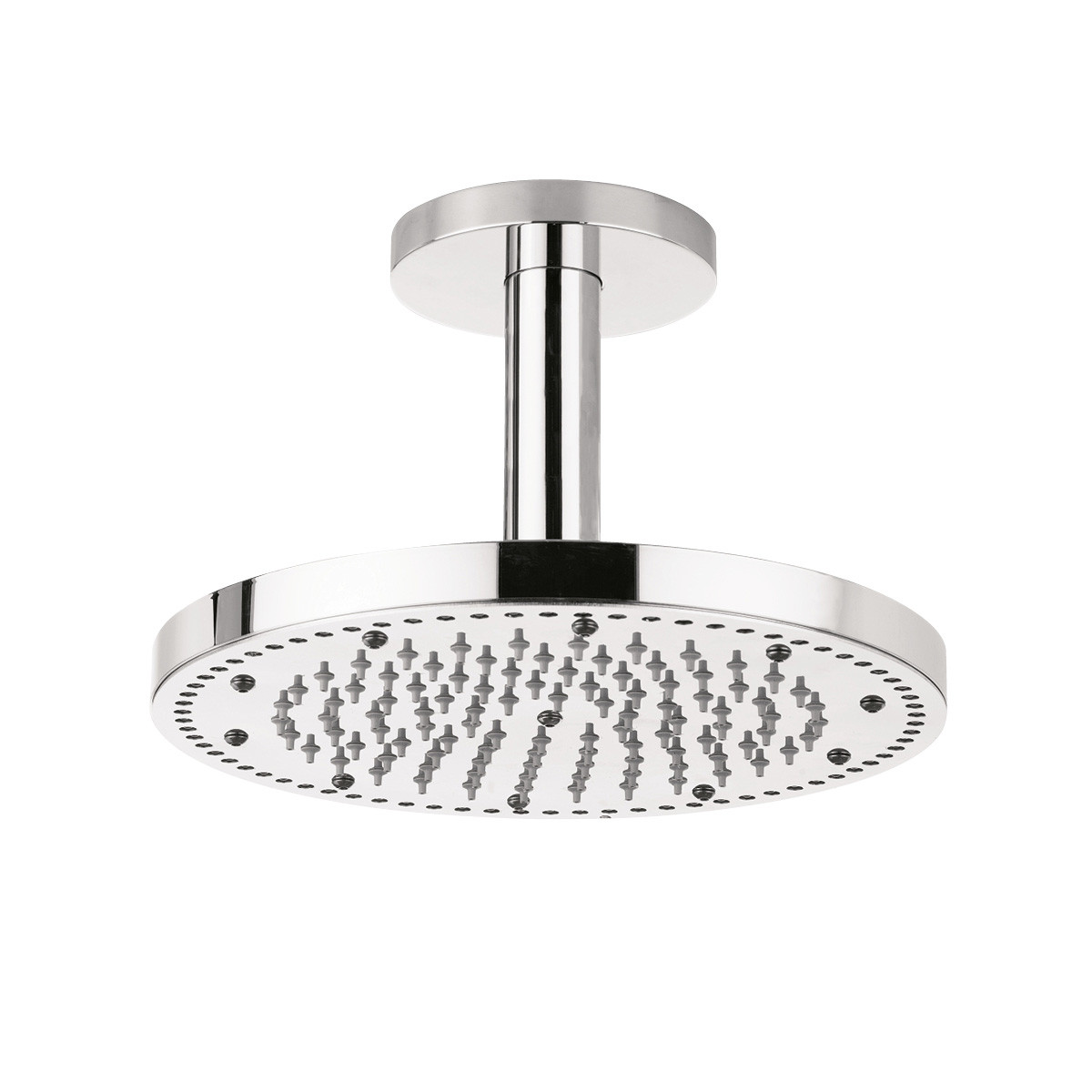 Aquatica WCRD-240 Sparkle Ceiling Mounted Shower Head With Remote Control In Chrome