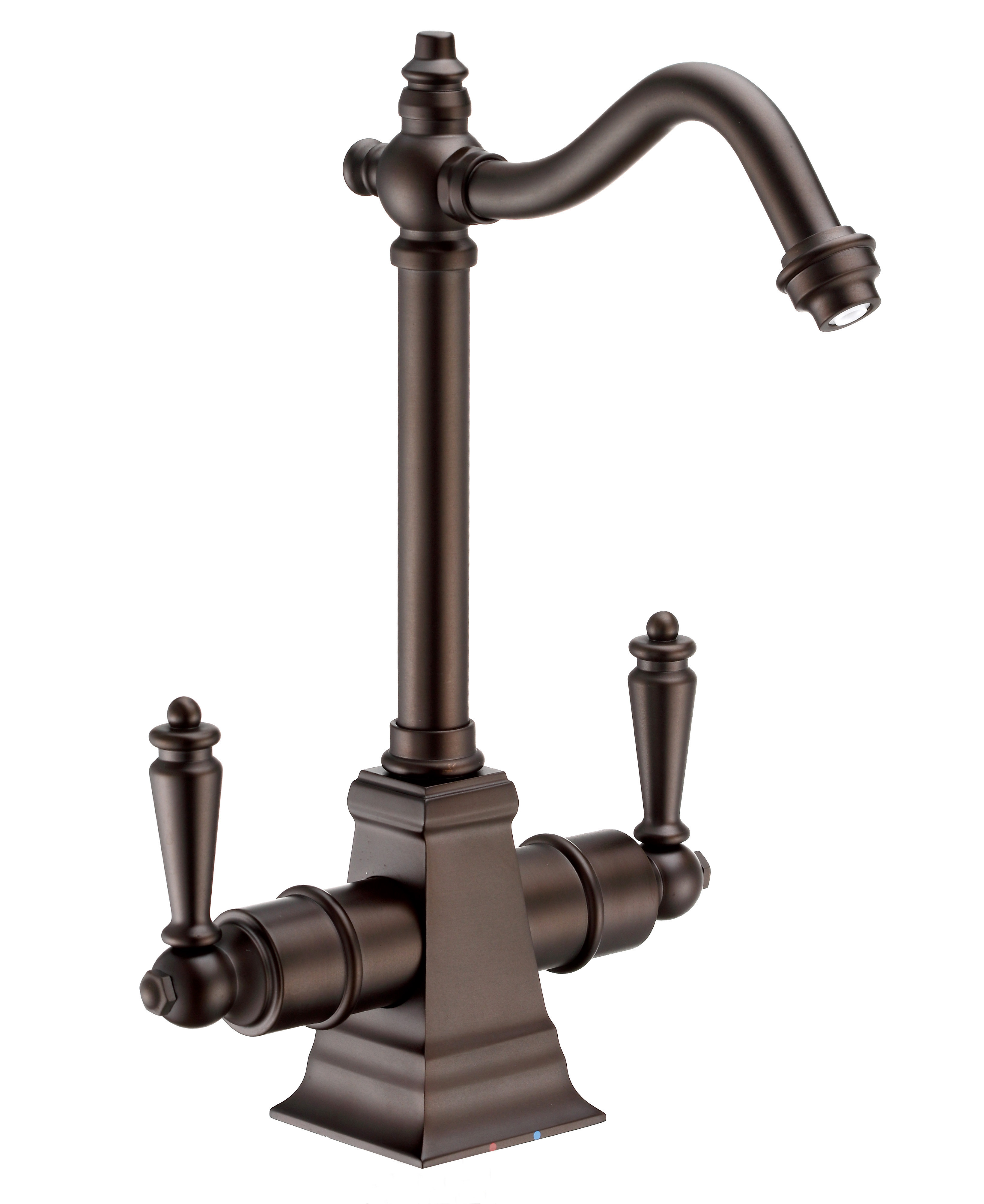 Whitehaus WHFH-HC2011-ORB Oil Rubbed Bronze Instant Hot/Cold Water Faucet with Traditional Spout