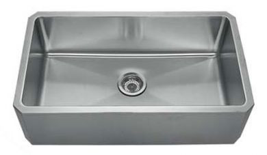 Whitehaus WHNAP3218 32" Stainless Steel Apron Undermount Kitchen Sink