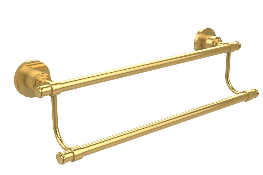 Allied Brass WS-72-36-PB 36 Inch Double Towel Bar in Polished Brass