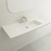 BOCCHI 1105-001-0127 Ravenna 40.5 Inch 3-Hole Wall-Mounted Fireclay Sink with Overflow In White