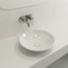 BOCCHI 1120-001-0125 Venezia 15.75 Inch Vessel Fireclay Sink with Matching Drain Cover In White