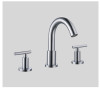 Brushed Nickel Dawn AB16 1513C 3-Hole Widespread Lavatory Faucet