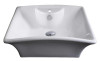 American Imagination AI-127 Above Counter Rectangle Vessel in White For Single Hole Faucet