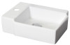 American Imagination AI-1301 Above Counter Rectangle Vessel In White Color For Single Hole Faucet 