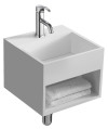 Control Brand BW5383MW The Lothar True Solid Surface Sink And Cabinet