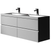 Control Brand BW6192WHT The Gerhard True Solid Surface Sink And Cabinet