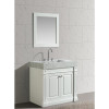 Design Element DEC101-36-W White Odyssey Trough Style Single Sink Vanity
