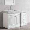 Design Element DEC101-36-W_DEC101-CAB-W White Sink Vanity Set With Drawers