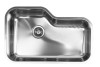 Ukinox DX760 Single Basin Undermount Kitchen Sink Made of Stainless Steel