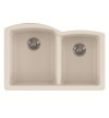 Franke ELG160VAN Ellipse Undermount Rectangular Double Sink Granite Kitchen Sink in Vanilla