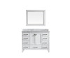 Eviva EVVN199-48WH Aberdeen Transitional White Bathroom Vanity with White Carrera Top