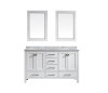 Eviva EVVN199-60WH Aberdeen Transitional White Bathroom Vanity with White Carrera Top