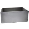 Nantucket FCFS2418S 23-Inch Farmhouse Fireclay Sink with Concrete Finish
