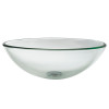 Kraus GV-101 Clear Tempered Glass Vessel Sink with PU-MR Chrome