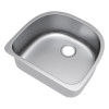 Exclusive Heritage KSD-2421-S-UB Single Bowl Stainless Steel Kitchen Sink