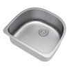 Exclusive Heritage KSD-2421-S-UBS Stainless Steel Kitchen Sink w/ Strainer