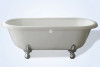 Restoria RD551-NI White 66" Double Ended ClawFoot Tub with No Faucet Holes