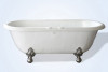 Restoria RD554-RM 66" Bone Double Ended ClawFoot Tub with Faucet Holes