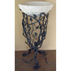  Quiescence ST-AT Wrought Iron Floral Aspen Bathroom Sink Pedestal