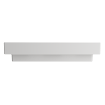 BOCCHI 1078-001-0126 Scala Arch 32 Inch 1-Hole Wall-Mounted Fireclay Sink In White