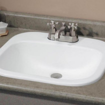Cheviot 1108-..-4 Ibiza Drop-In Basin with 4" Faucet Hole Drilling