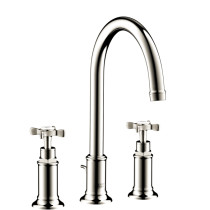 AXOR 16513 Montreux Widespread Bathroom Faucet with Cross Handle 