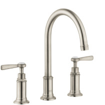AXOR 16514821 Montreux Brushed Nickel Widespread Faucet with Lever Handles