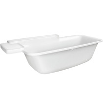 AXOR 19955000 Bouroullec Drop-In Bathtub With 1 Shelf In White Finish
