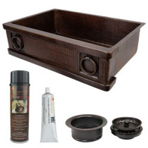 Premier Copper Products KSP3_KASDB33229R Kitchen Sink and Drain Package